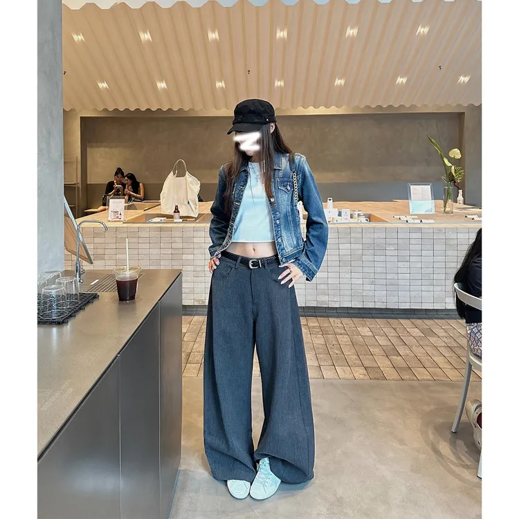 阔腿裤女2025新款显瘦基础百搭西装裤直筒宽松休闲裤子高腰秋季