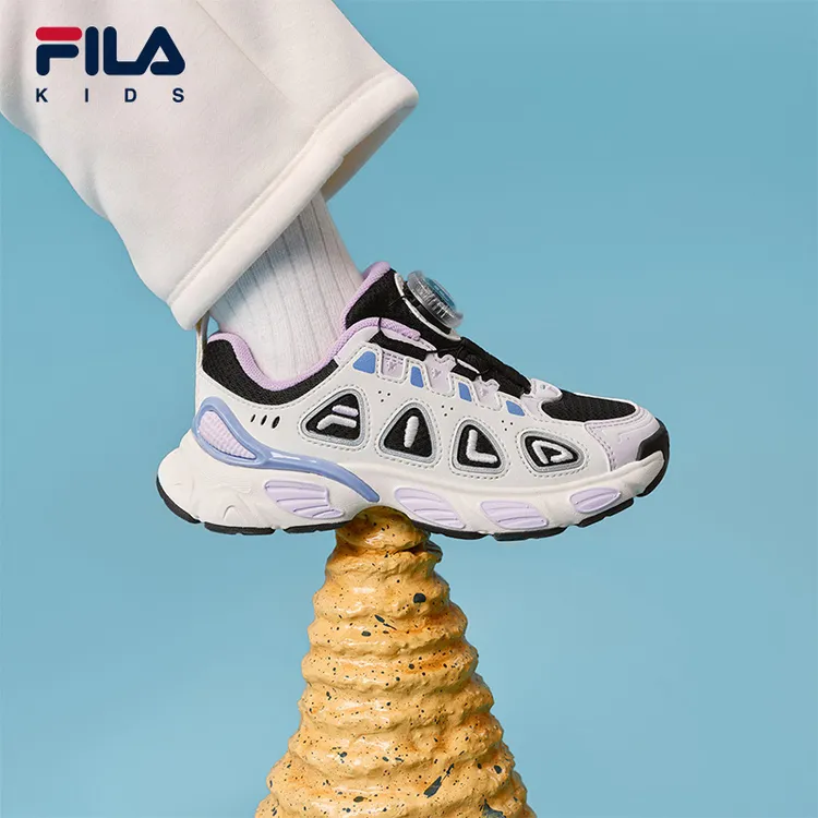 【斐乐妙角鞋】25年冬季新复古运动跑鞋小童K14B541101/K14B541112