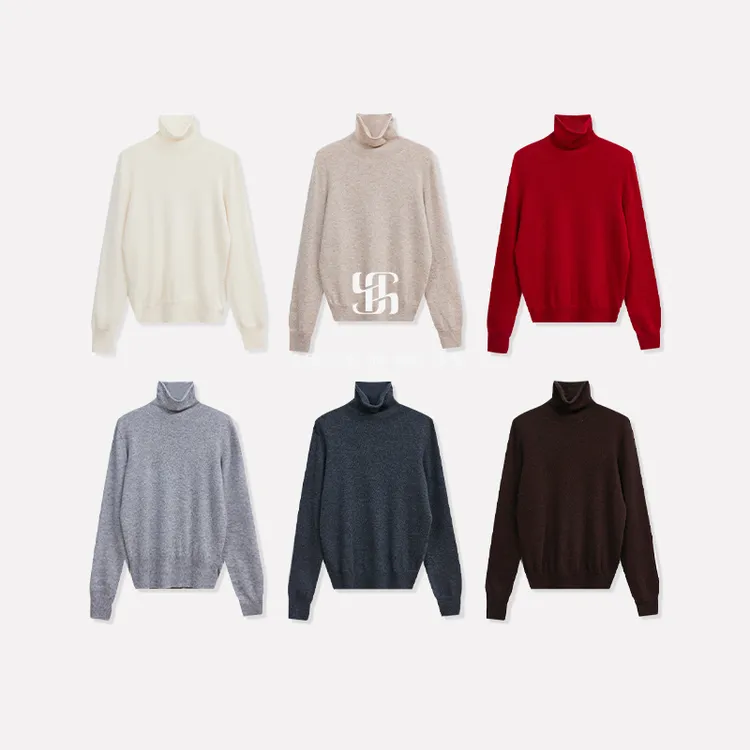 BUUYIE【素菁】绵羊毛山羊绒打底衫高领长袖韩系秋冬新款251180