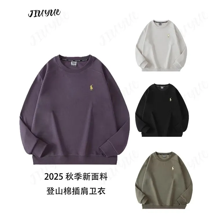 【秋季新款登山棉】户外休闲简单百搭金标战马情侣圆领卫衣 6001