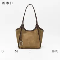 【琥珀流光】西木汀榛巧咖啡 新款托特包通勤单肩斜挎女大容量休闲
