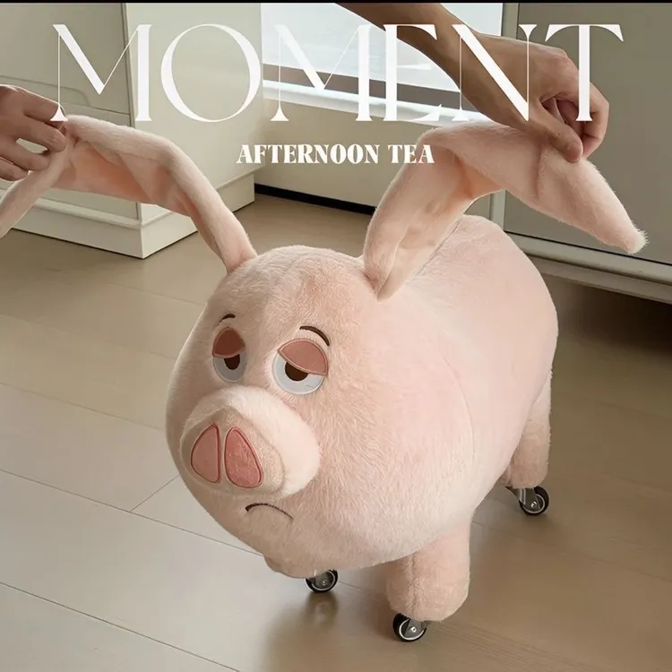 飞天猪板凳哪吒太乙真人坐骑猪凳子玩偶娃娃溜溜凳滑轮凳现货现发