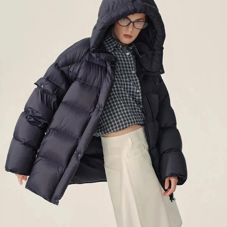 【95白鸭绒】亲子秋冬短款时尚女亲子羽绒服-8165