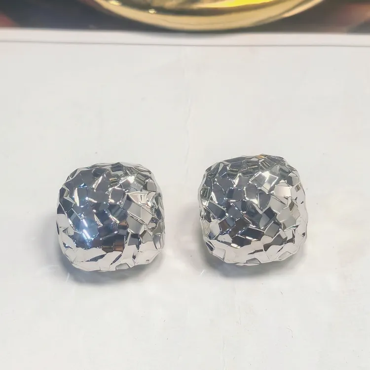 铜合金仿水晶耳饰 原创设计女耳饰镶嵌百搭耳夹精致耳环轻奢复古