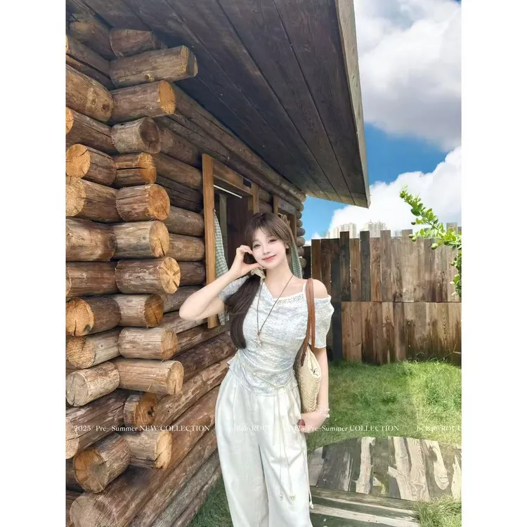 【现货】【薄荷苏打】温与柔小众法式夏季设计感自由复古气质短袖T恤