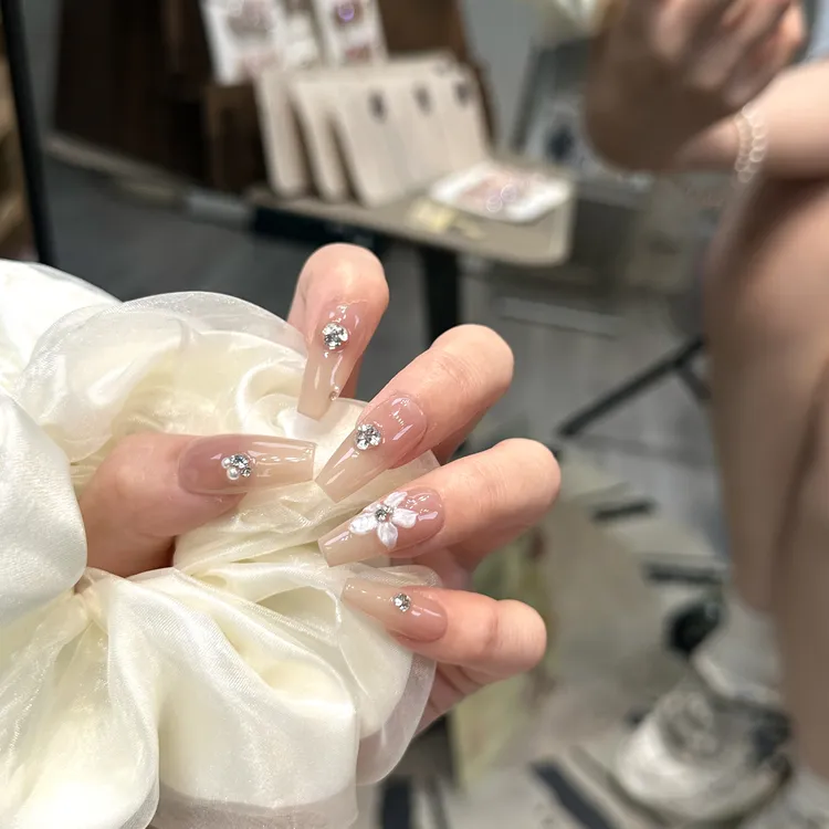 【耀星花】缇觅轻奢简约高级气质全华子纯手工穿戴甲