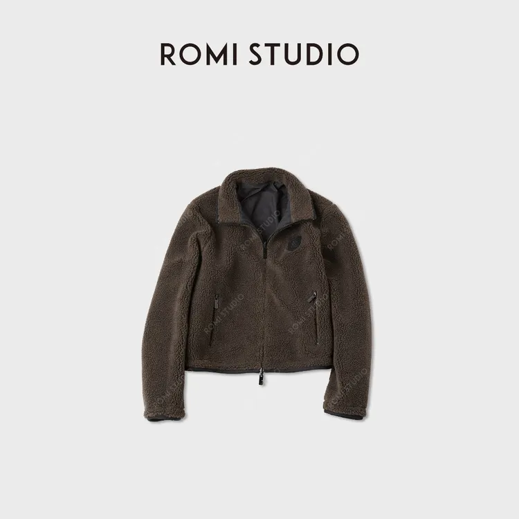 ROMI STUDIO“温暖蓬松”双面穿宽松羊羔毛摇粒绒外套RWCAW94851