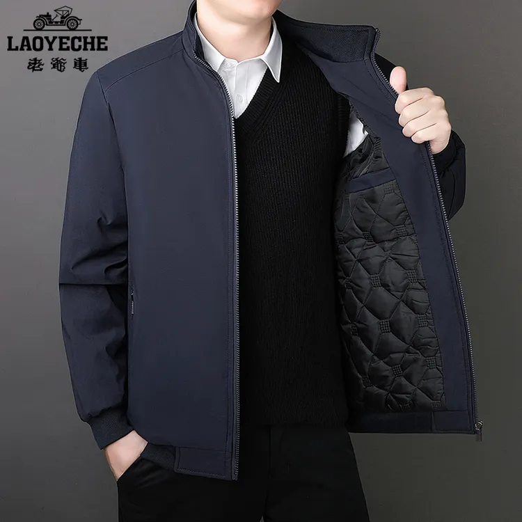 老爷车棉衣男士秋冬季保暖立领夹克加绒加厚大码户外防风休闲外套