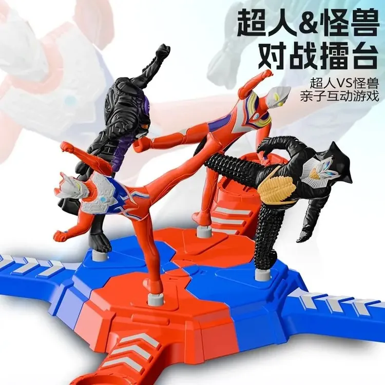 创意礼物家庭娱乐超人多人对战竞技玩具亲子互动英雄怪兽擂台比赛商品图