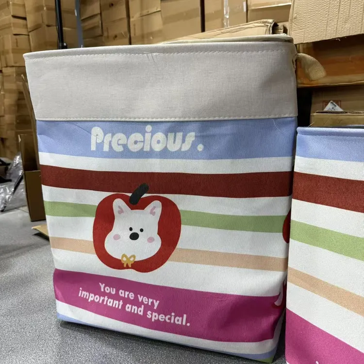 120升多巴胺苹果收纳箱三层加厚装衣服被子收纳可折叠