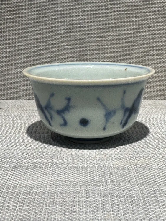 青花（陶瓷花鸟杯）缠枝主人杯茶杯品茗杯茶具