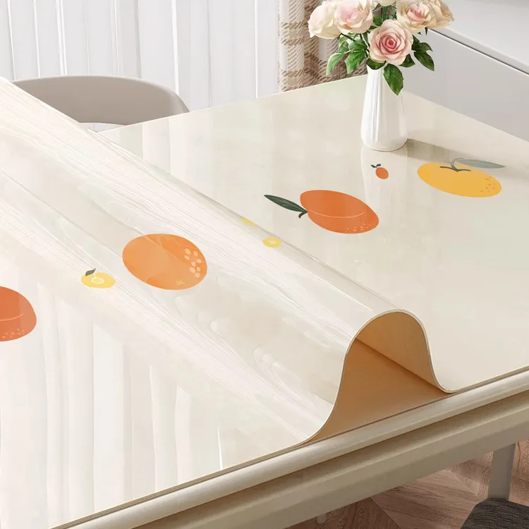 餐桌隔热垫pvc软玻璃茶几垫防水防烫防油免洗台面垫茶几保护垫