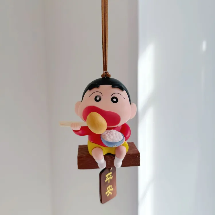 蜡笔小新干饭土豆小新可爱创意手工网红卧室车载挂饰居家装饰摆件