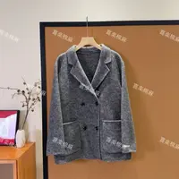 喜樂  2025【百分百澳洲羊毛】短款西装毛呢外套秋冬季新款经典女士