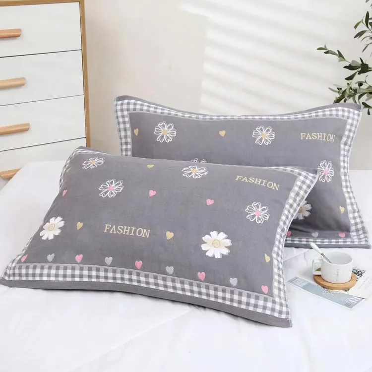 枕巾新疆包邮高档家用加厚柔软透气纯棉枕头巾