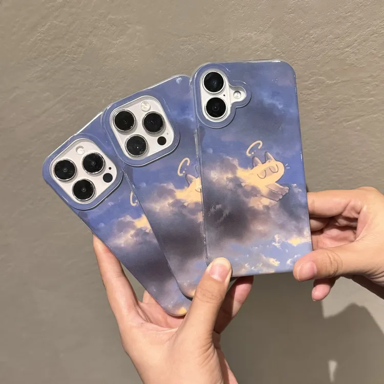 创意天使云朵情侣壳适用苹果16pro/15promaxiPhone14手机壳1312