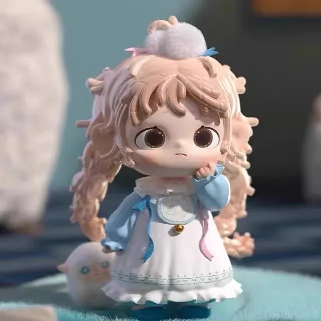 正版4代黑玩芙芙玩偶妙妙屋系列新品潮玩盲盒可爱手办摆件礼物