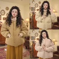 扣子家【梦境船票】加棉厚款保暖拼接棉服外套棉衣KM2477402