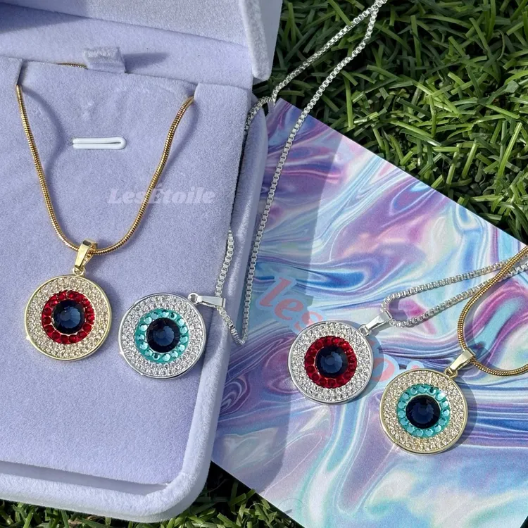 钛钢项链 嘻哈欧美满钻锆石项链情侣送礼气质