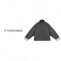 噢芬/小个子 【梦澜】棉外套高端气质短棉服秋冬拼条纹上衣522134
