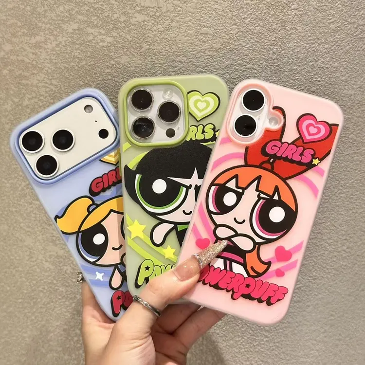 飞天小女警肤感果冻适用苹果iPhone16pro/13/14/15手机壳防摔