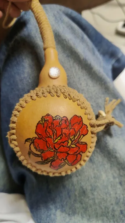 天然葫芦烙画手工编织包挂件文玩收藏特色手工艺天然木