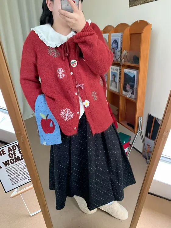 55039慵懒风软糯毛衣女2025女新款冬季胖MM显瘦韩版加厚大码开衫