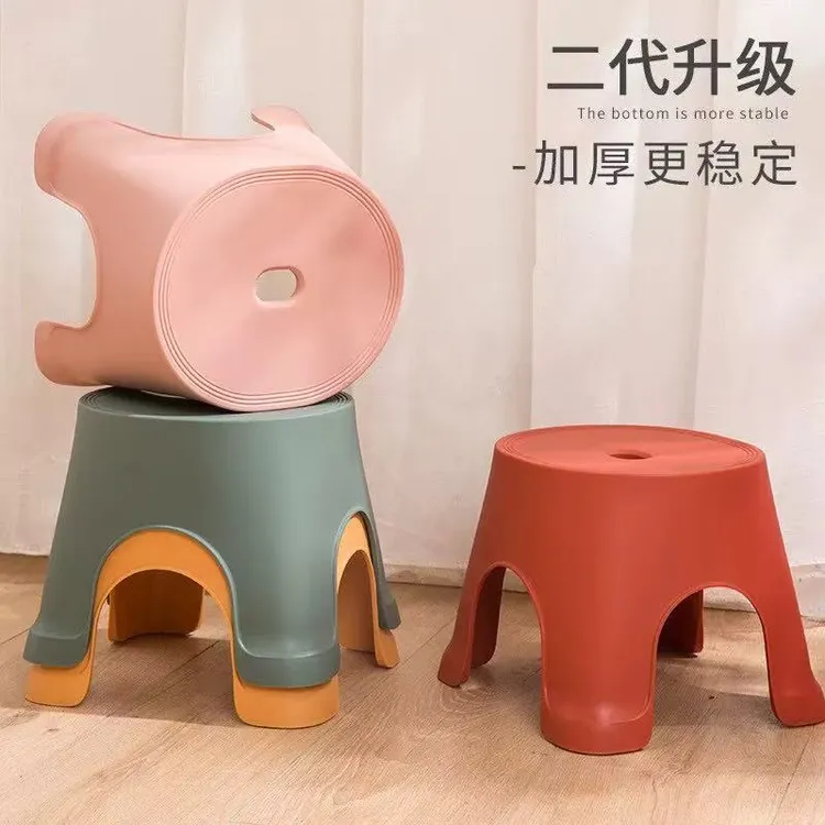 小凳子矮凳塑料儿童小椅子加厚卡通防滑家用垫换鞋