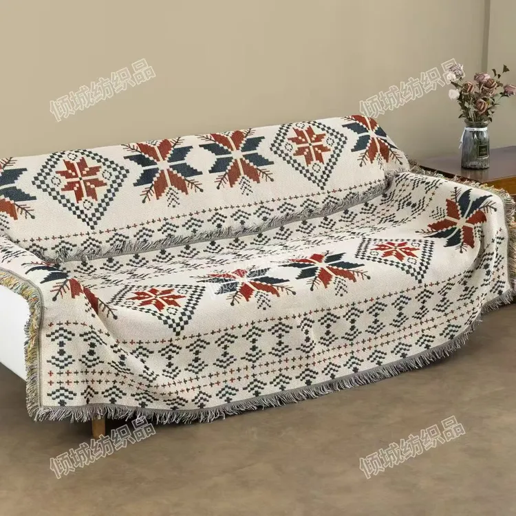[波西米亚]90*240左右加密加厚新品三人座沙发巾客厅铺毯沙发盖布