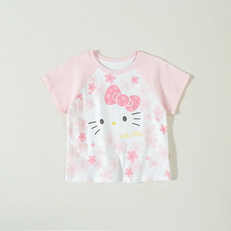 女童短袖t恤夏季纯棉2025新款儿童半袖上衣洋气时髦宝宝衣服夏款