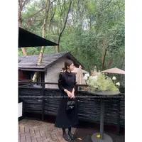 【花花】奥黛丽~韩版小翻领分割线双排扣小香设计感羊毛毛呢大衣