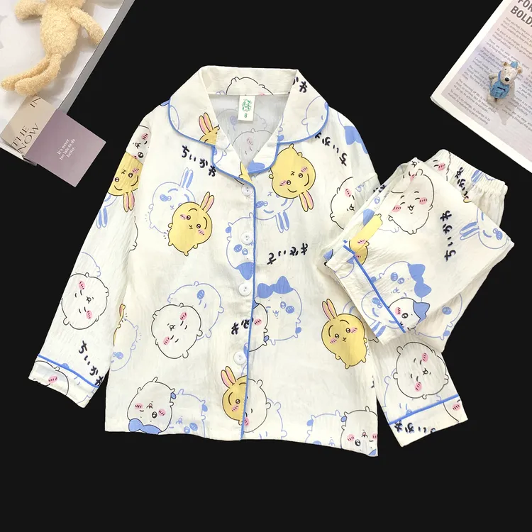 2025新款小男孩睡衣男女童云朵棉春秋季款宝宝套装长袖家居服卡通