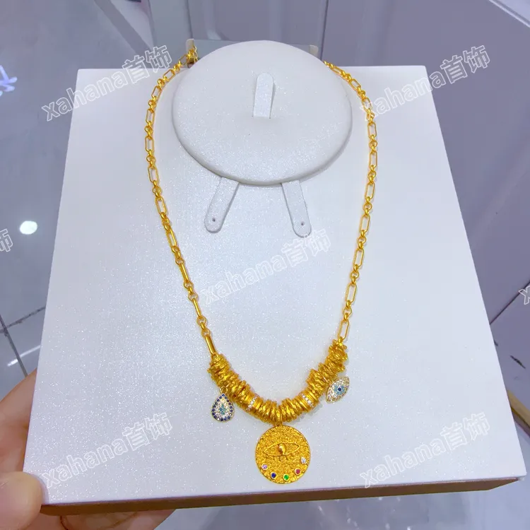 铜合金亚克力项链 古法项链网红个性气质爆款moda pasun 