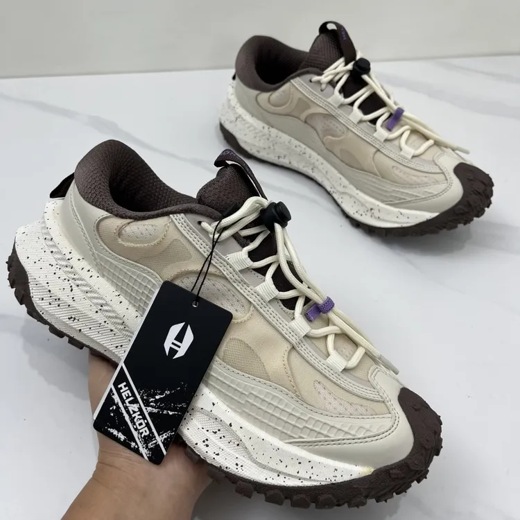 外贸原单增高厚底户外运动鞋防撞户外徒步登山鞋防滑缓震越野跑鞋