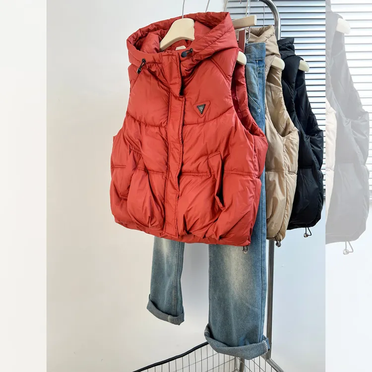 时髦洋气加厚棉服外套女秋冬新款胖MM大码女装韩式百搭时尚马甲女