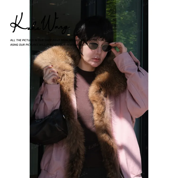 KOKO WANG【红标系列】加厚拼毛领户外休闲鹅绒外套 N0685I28W47