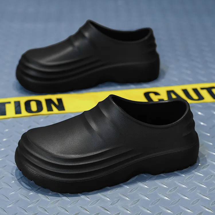 厨房男女包跟厨师鞋防水拖鞋专用鞋一脚蹬雨靴防滑劳保工作鞋2025