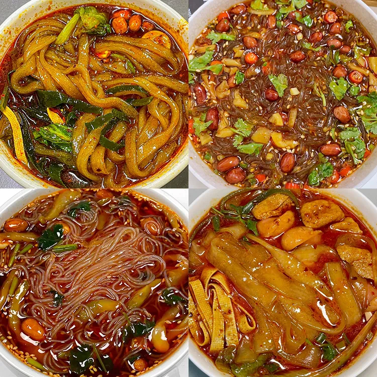 【买4桶送4桶】重庆酸辣粉非油炸宿舍速食酸辣粉免煮粉丝方便面批发