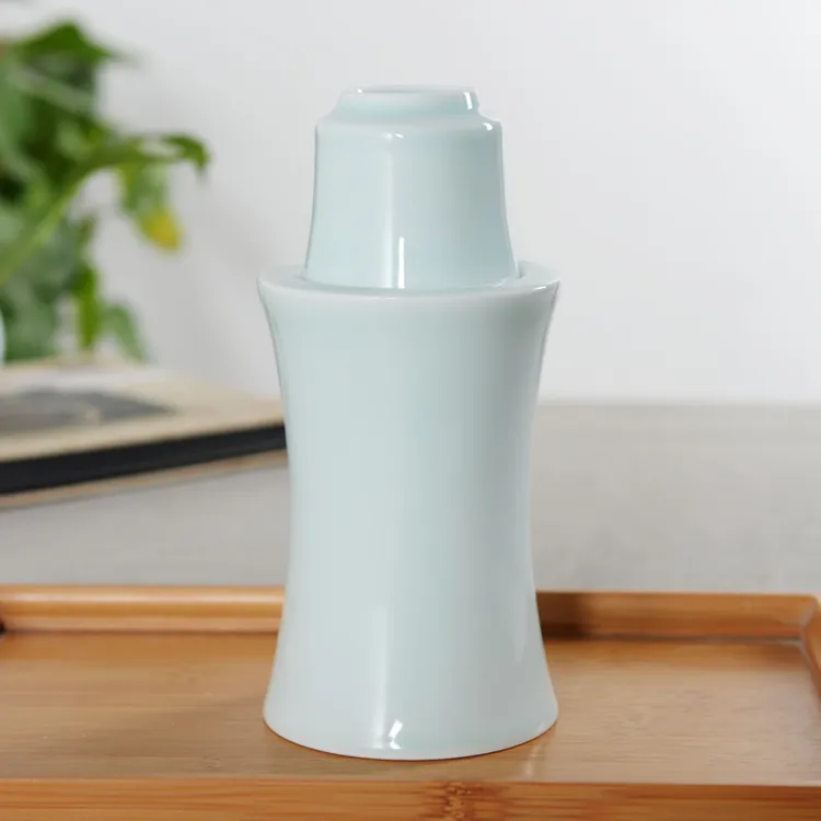 中式青瓷暖酒器陶瓷温酒壶酒杯三两半斤烫酒具促功夫黄酒温酒器