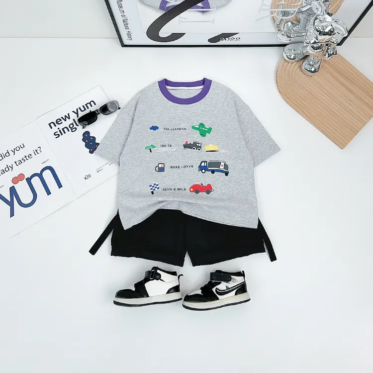 儿童短袖T恤夏季男童衣服2025新款洋气潮牌 BDX25927悠悠童话童装