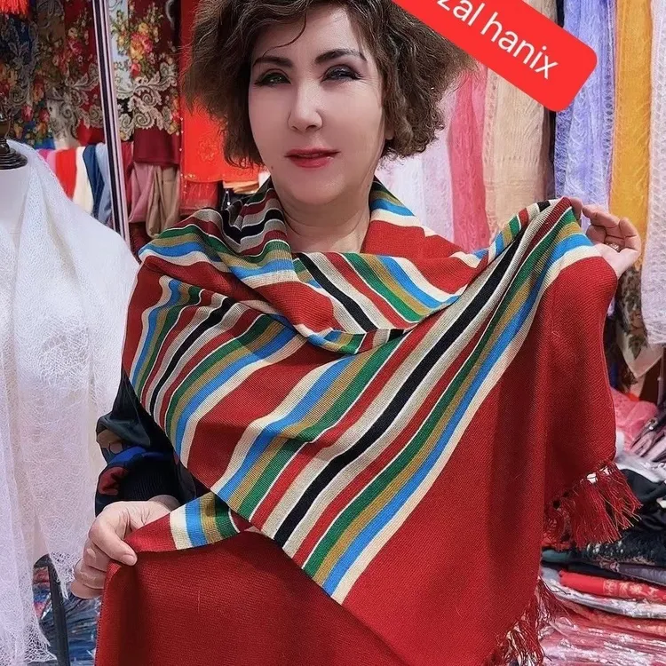 冬季爆款民族风长方形羊毛复古baldakraxpa气质百搭保暖围巾