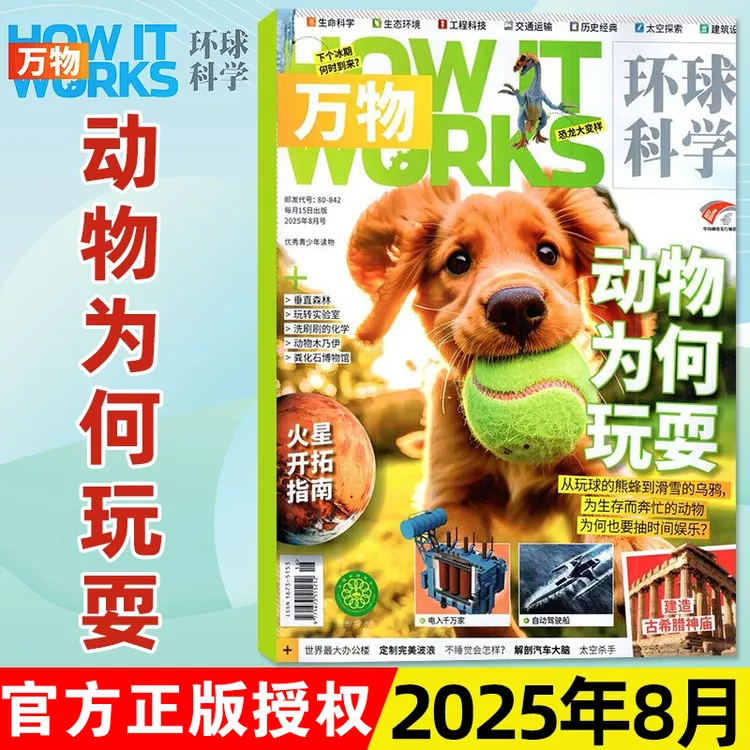 【2025年单月任选】万物杂志环球科学青少年版How It Works图书