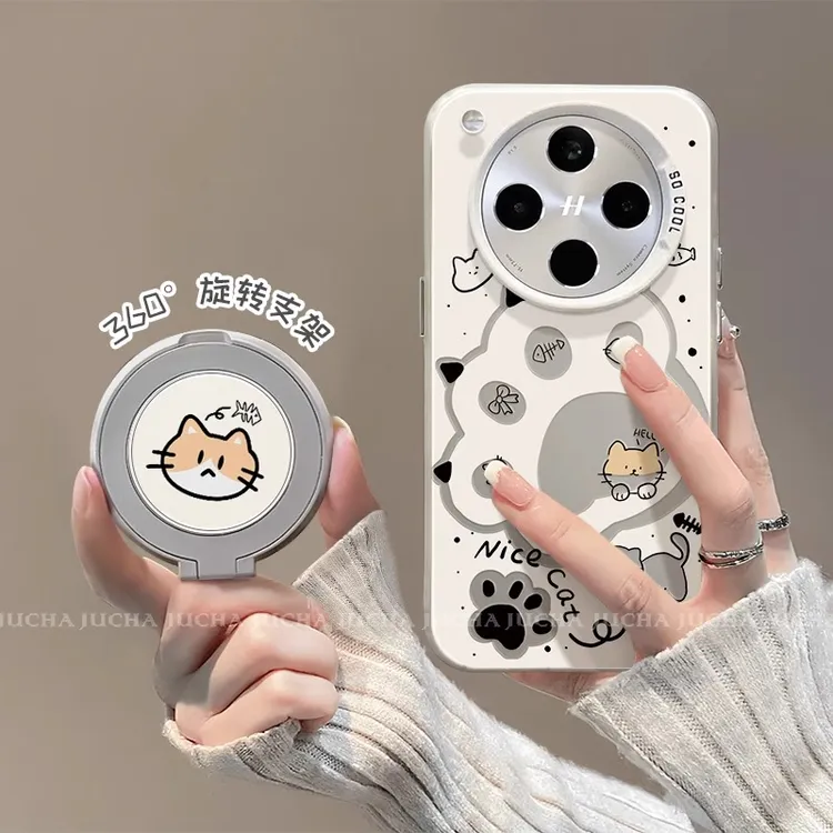 奶呼猫爪适用oppofindx9s手机壳x9pro彩银x8ultra卡通x8s+创意ins