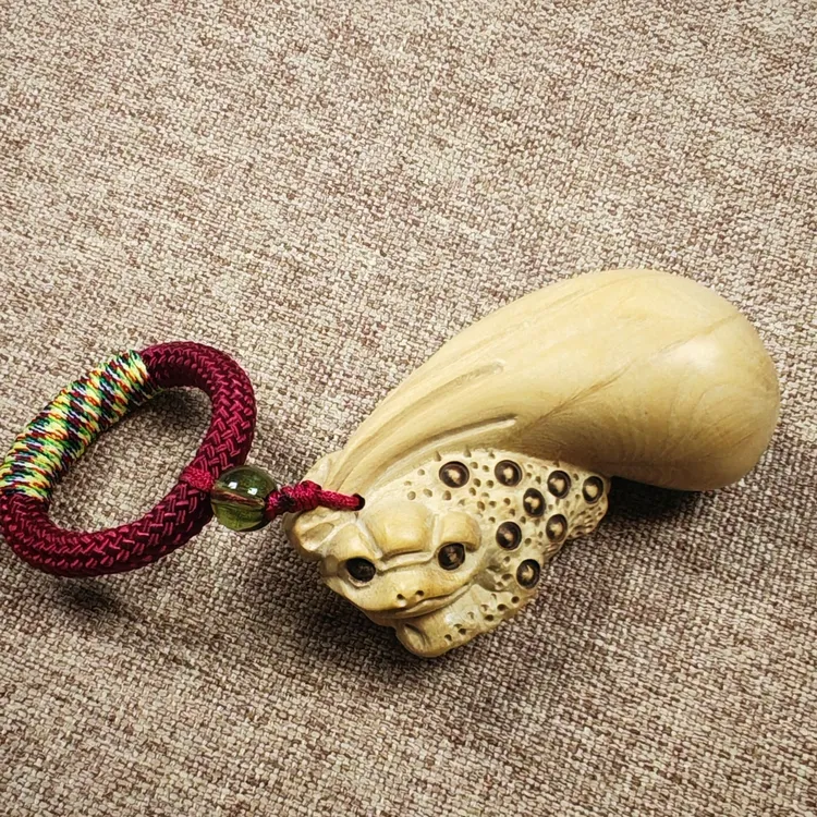 五台山六道木手把件