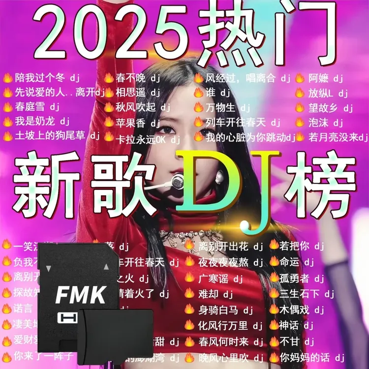 内存卡音乐2025新款车载SD卡流行酒吧DJ劲爆神曲音响收音机适用
