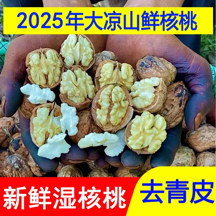 【新鲜老树核桃】现摘2025年老树新鲜核桃1/3/5/8斤湿核桃生核桃