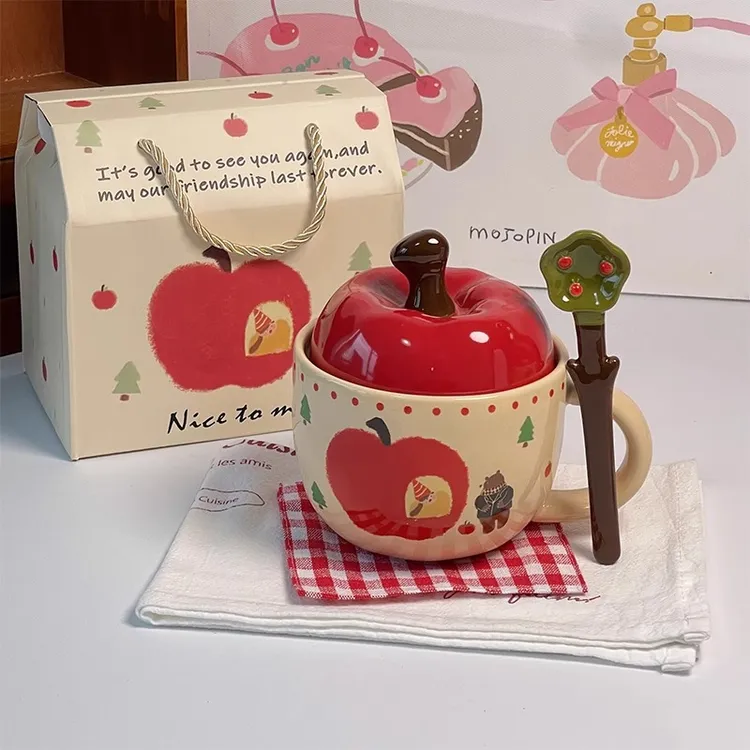 送女生的小众礼物生日礼物可爱苹果高颜值马克杯杯子女孩闺蜜礼品