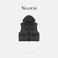 NILICO【叠搭搭子】秋冬叠穿高级感外穿休闲极简白鹅羽绒马甲