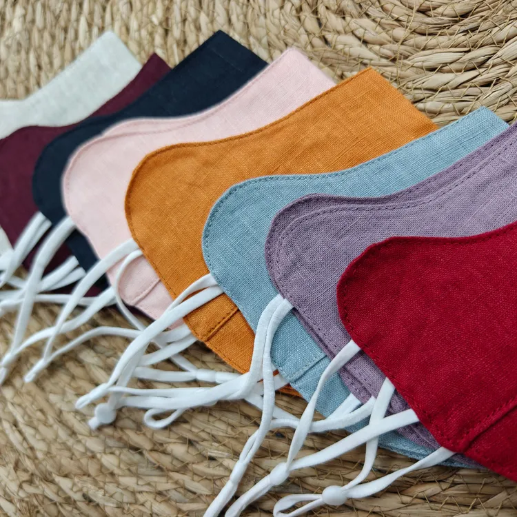 全汉麻加大口罩成人/儿童抑菌双层防晒口罩带调节扣透气吸湿舒适