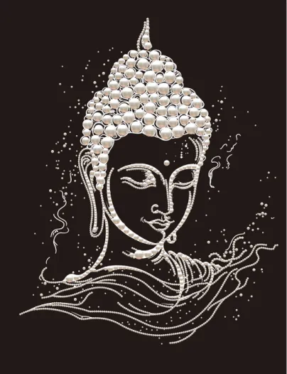 钻石贴珍珠梵音禅思40 ×50